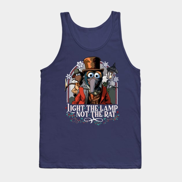 Muppet Christmas Carol - Light the Lamp Not the Rat Tank Top by RetroReview